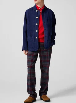 Madras checkers pleated pant