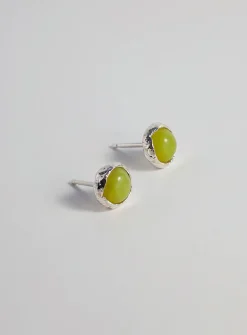 Magnolia Drip sterling silver earrings