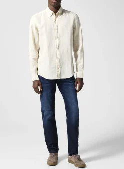 Maine tapered indigo jean