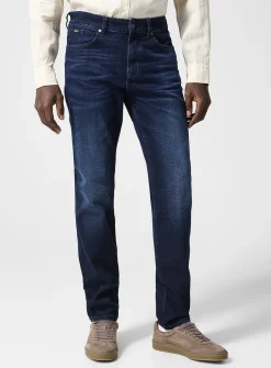 Maine tapered indigo jean