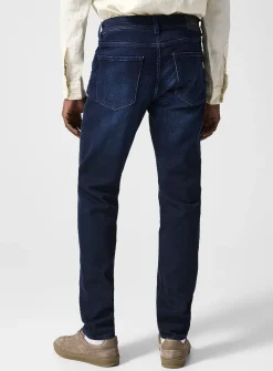 Maine tapered indigo jean