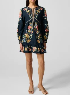 Maira floral print flowy minidress