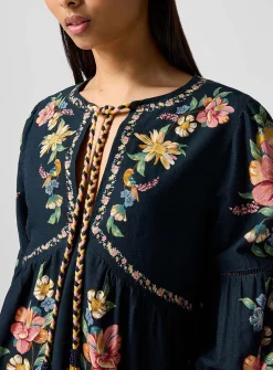 Maira floral print flowy minidress