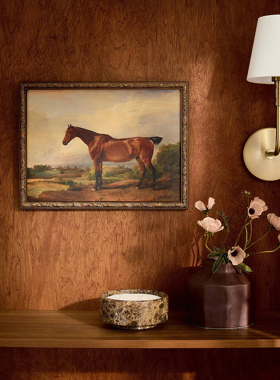 Majesté équestre retro art print