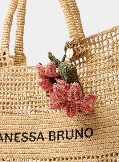 Malagasy raffia handbag charms