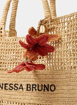 Malagasy raffia handbag charms