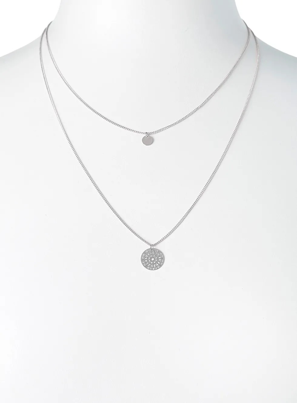 Mandala two-row necklace