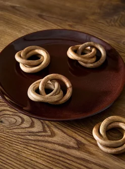 Mango wood napkin rings