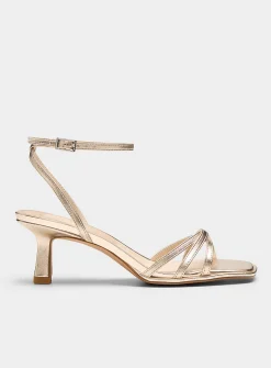 Manji crisscross straps heeled sandals