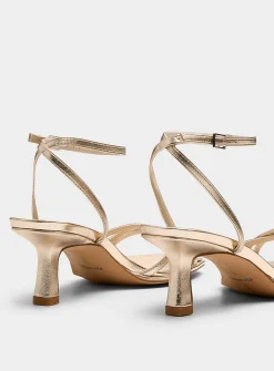 Manji crisscross straps heeled sandals