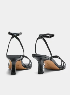 Manji crisscross straps heeled sandals
