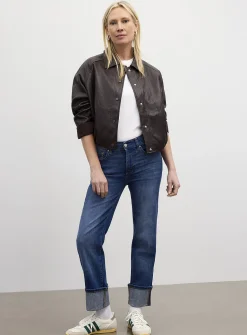 Mara sculpting cuffed jean