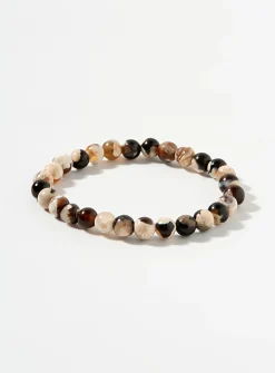 Marbled bead bracelet