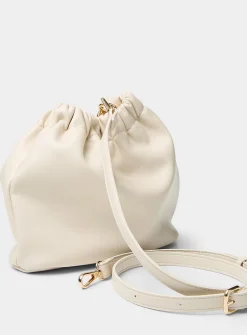 Marbled bead handle evening bag