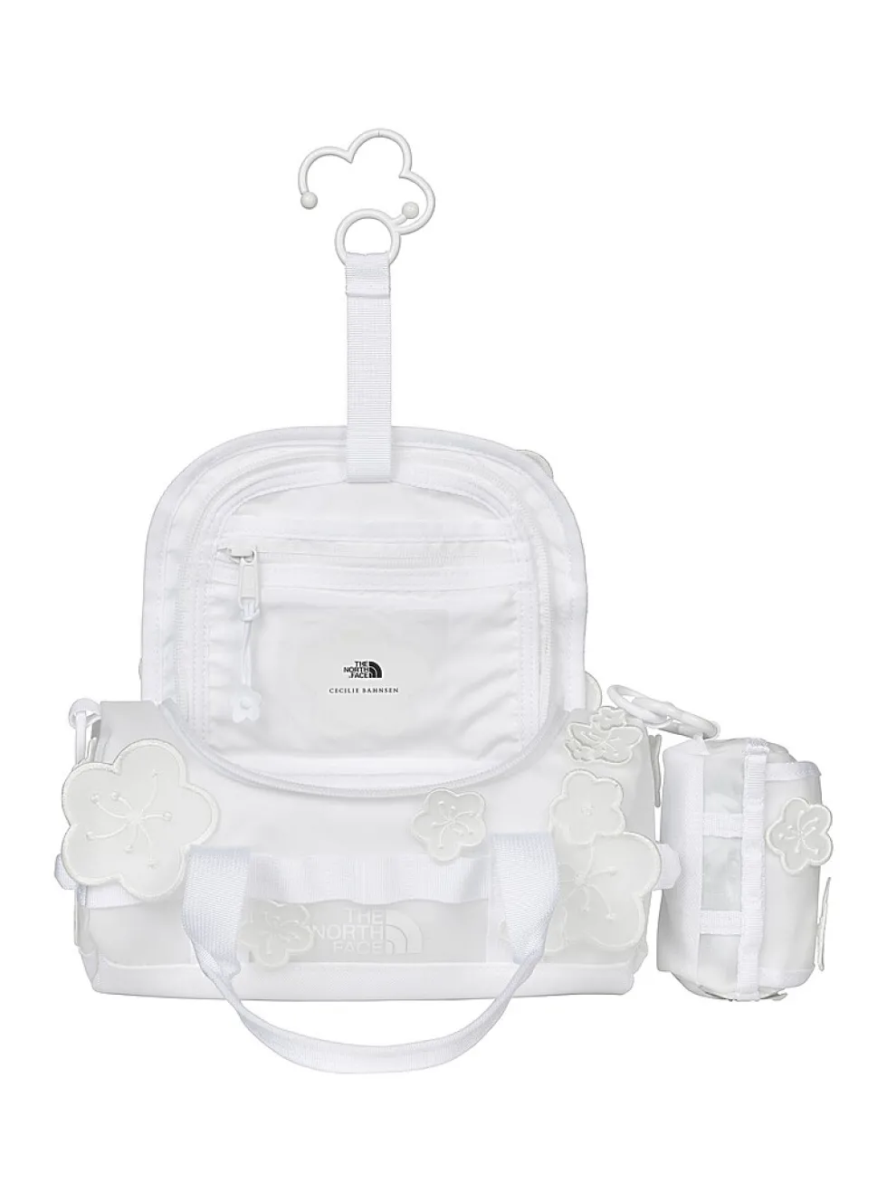 Maria embossed flowers tech handbag