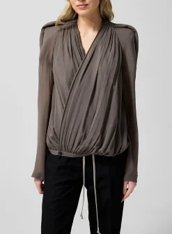Maria Pure Silk Crossover Jacket