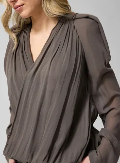 Maria Pure Silk Crossover Jacket
