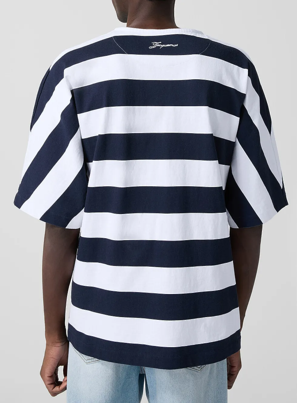 Marinière oversized striped Henley T-shirt