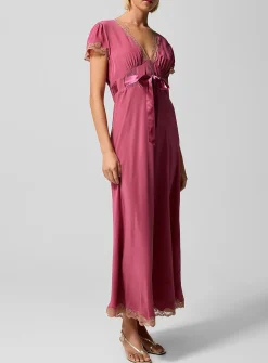 Marlice ribboned V-neck dress