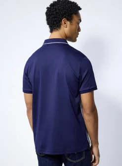 Marlo herringbone jacquard polo