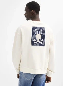 Marlo herringbone logo sweatshirt