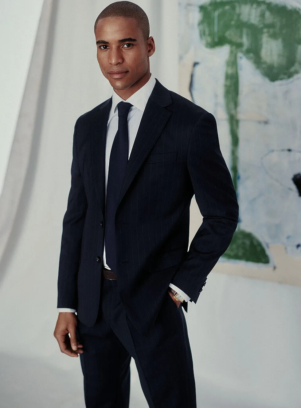 Marzotto wool pinstripe jacket