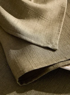 Matcha green jacquard napkins