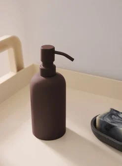 Matte finish soap pump