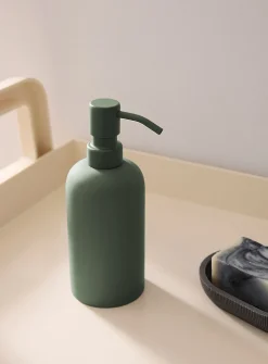 Matte finish soap pump