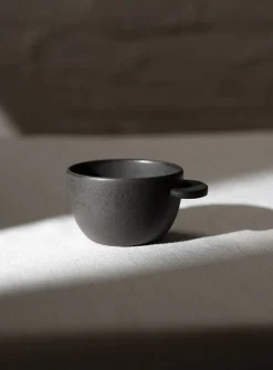 Meander matte stoneware coffee mug