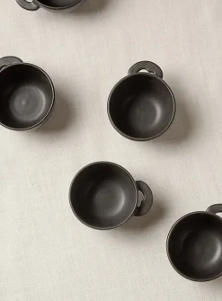 Meander matte stoneware coffee mug