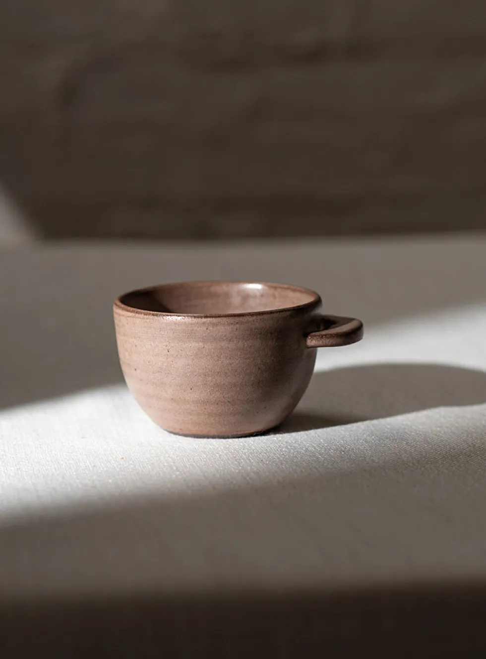Meander matte stoneware coffee mug