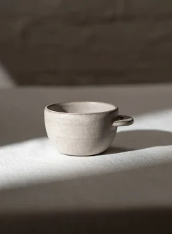 Meander matte stoneware coffee mug