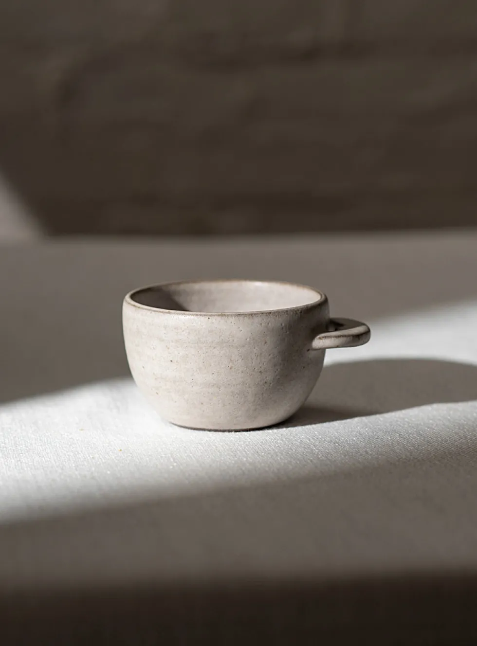 Meander matte stoneware coffee mug