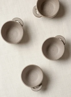Meander matte stoneware coffee mug