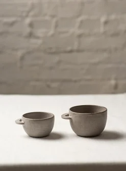 Meander matte stoneware coffee mug
