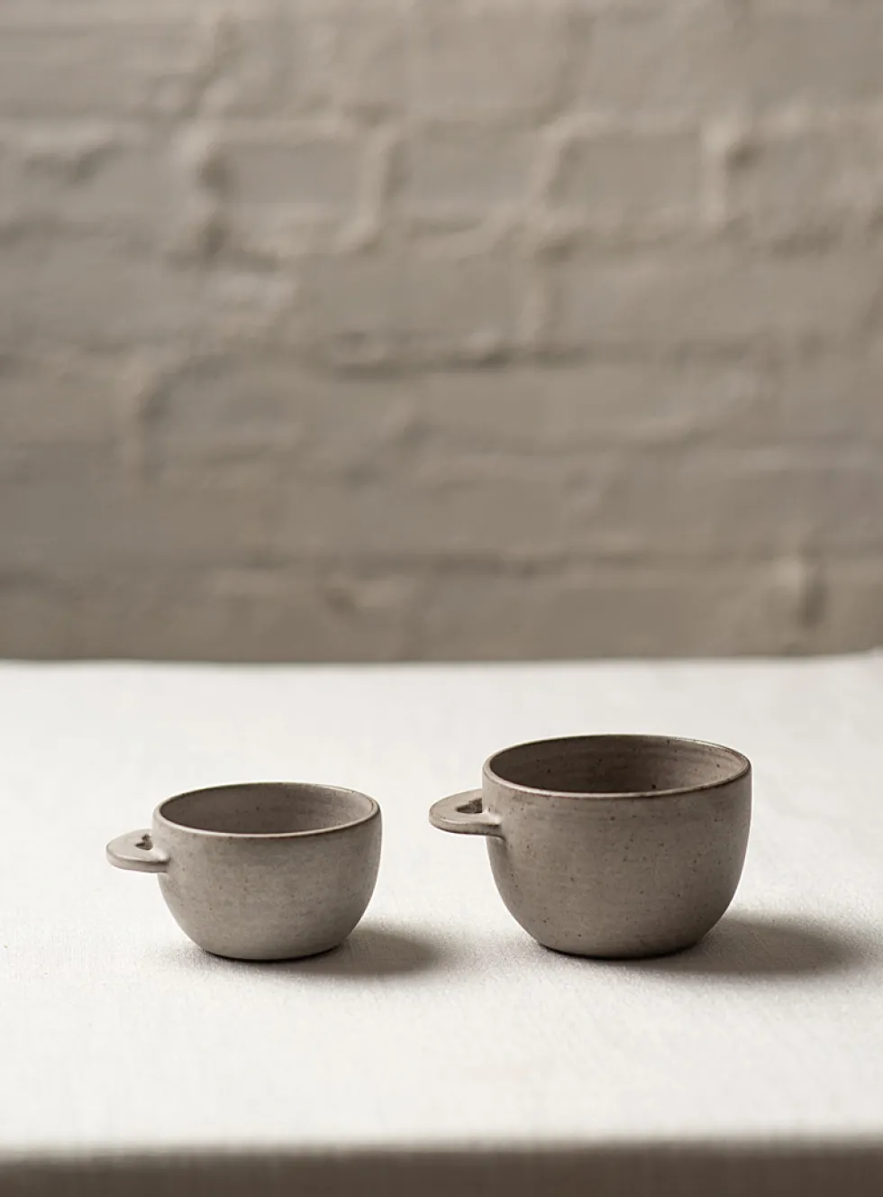 Meander matte stoneware coffee mug