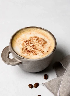 Meander stoneware cappuccino cup