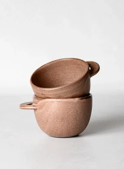 Meander stoneware cappuccino cup