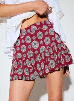 Medallion-print miniskort