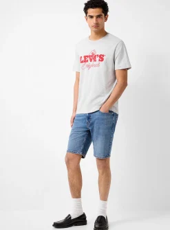 Medium blue 412 jean Bermudas