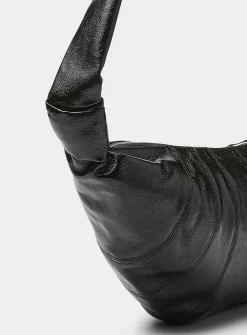 Medium Croissant coated fabric bag