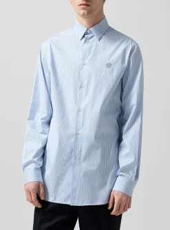 Medusa logo striped shirt