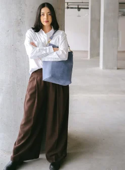 Meletti suede tote bag