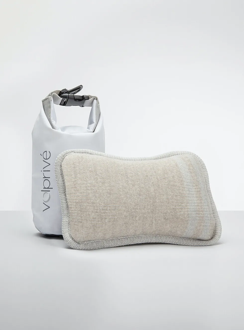Memory foam and merino wool travel pillow