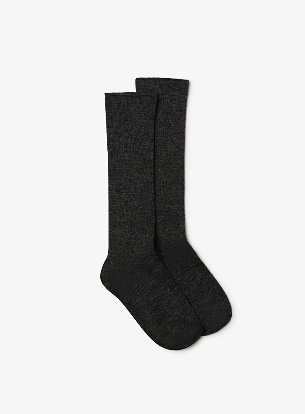 Merino and cashmere ribbed socks
