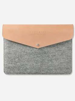 Merino wool laptop pouch