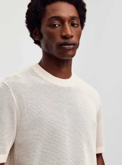 Mesh knit sweater