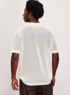 Mesh knit sweater