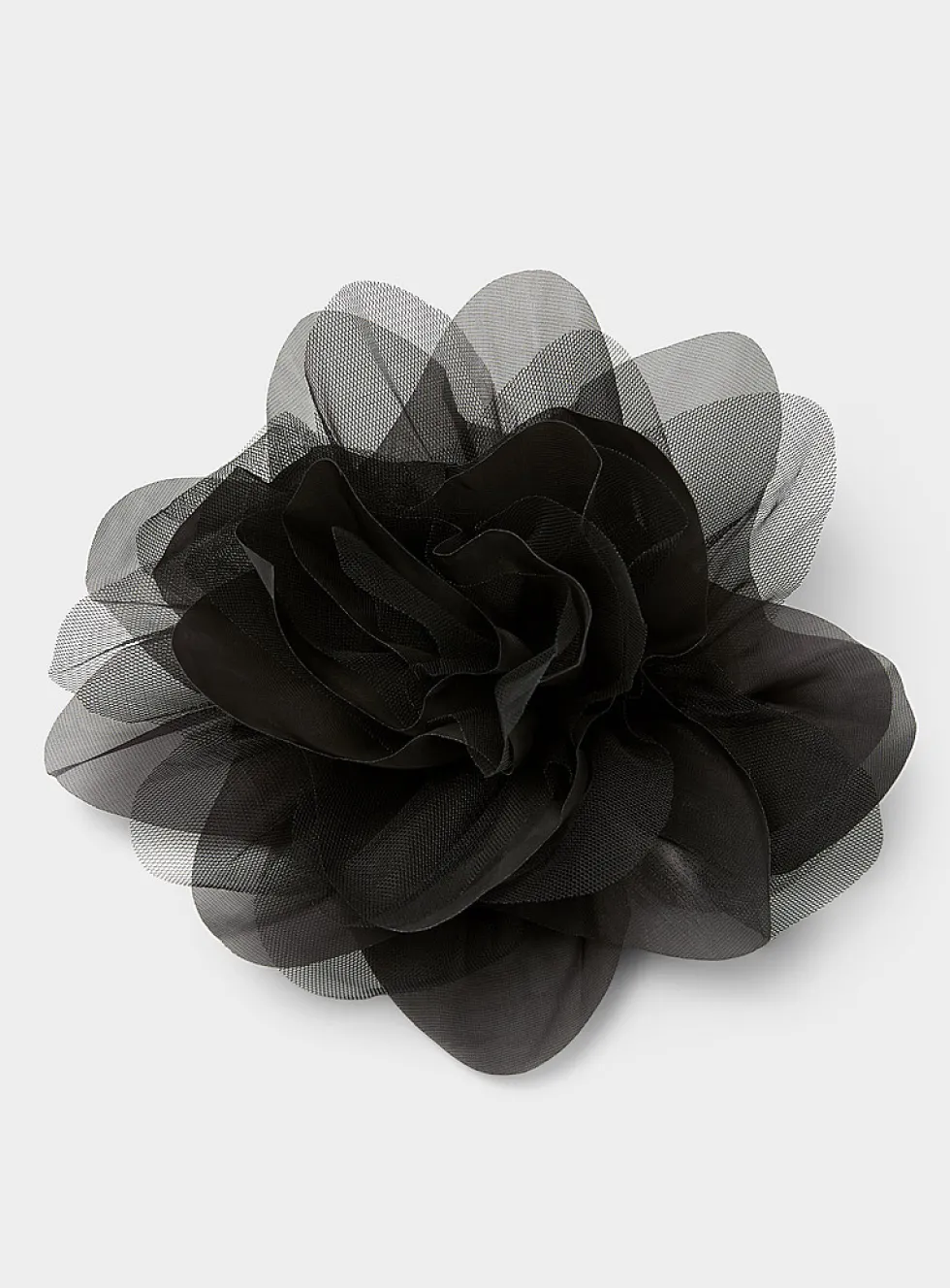 Mesh oversized flower clip